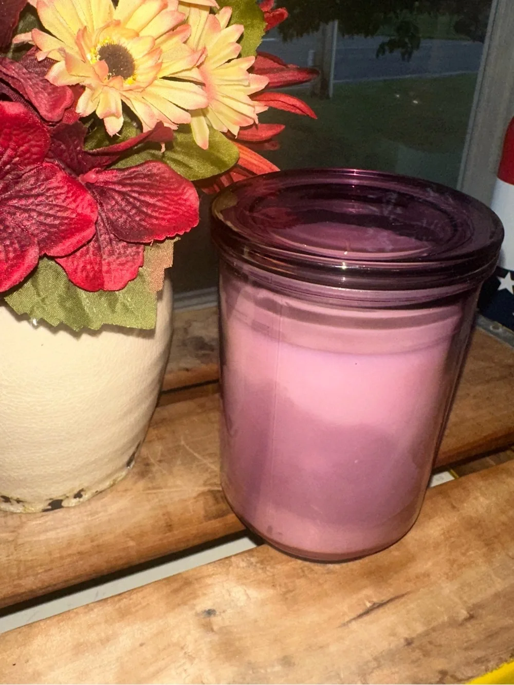 Violet Rain Spring Scented Candle by Ashland ~ Single Wick ~ New